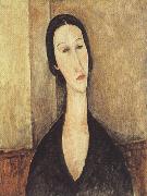 Ritratto di donna or Portrait of Hanka Zborowska (mk39) Amedeo Modigliani